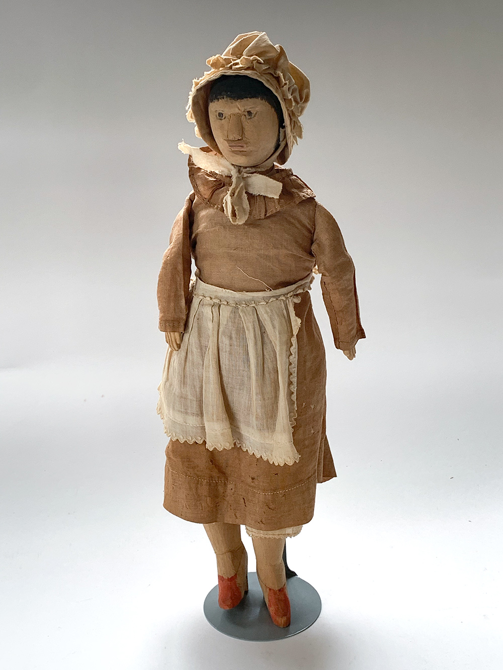 tennessee academy folk art doll with high heeeled shoes
