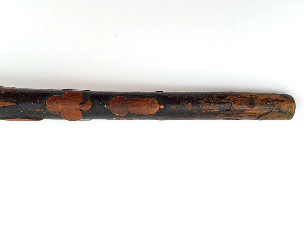 civil war patriotic folk art carved cane