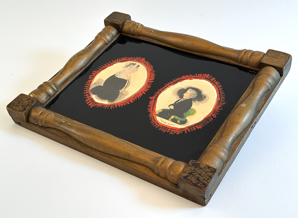 miniature watercolor potraits attributed to James Sanford Ellsworth