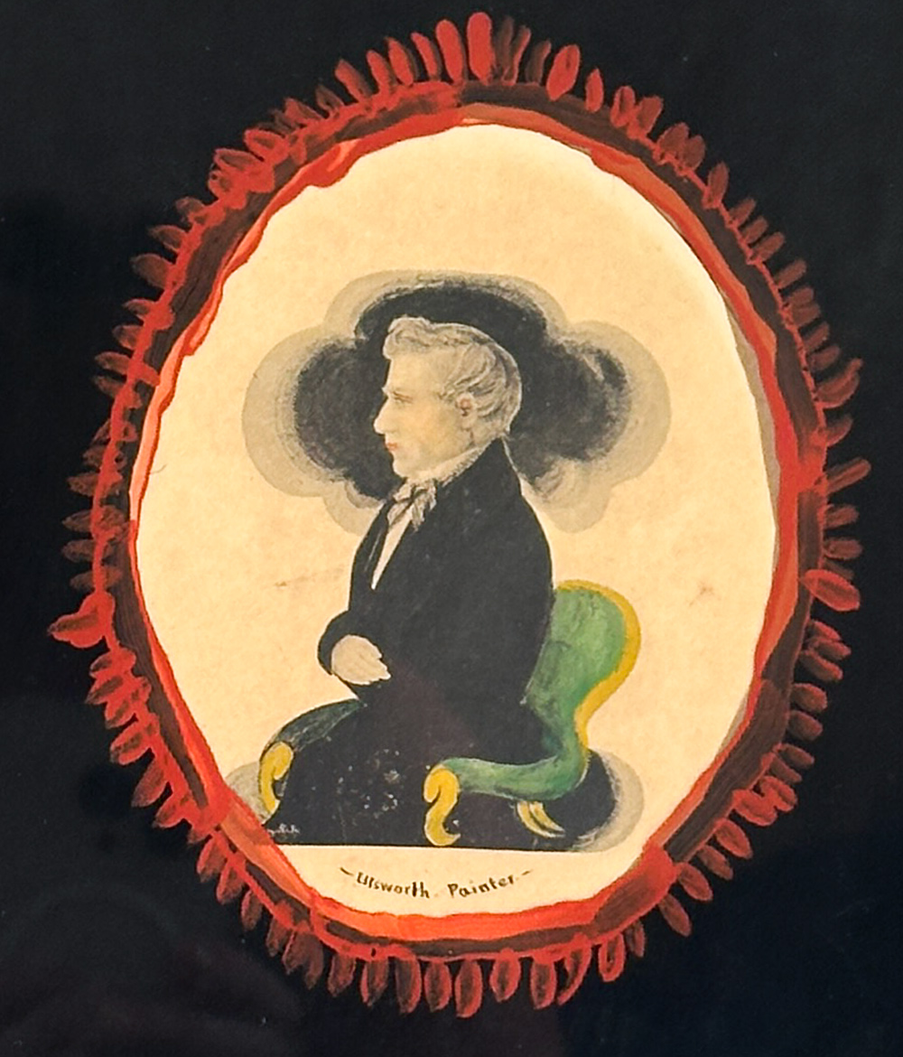 miniature watercolor potraits attributed to James Sanford Ellsworth