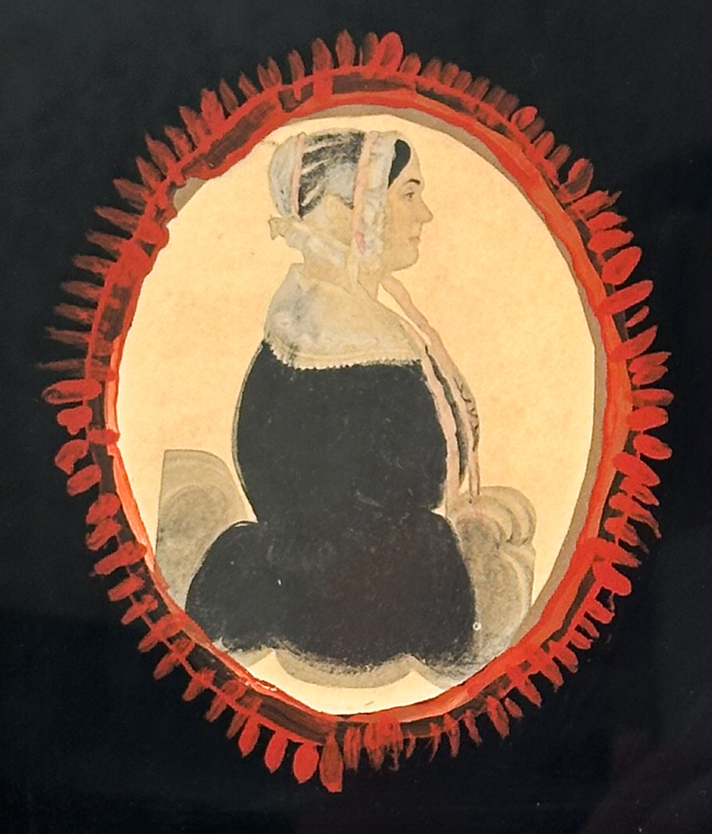 miniature watercolor potraits attributed to James Sanford Ellsworth