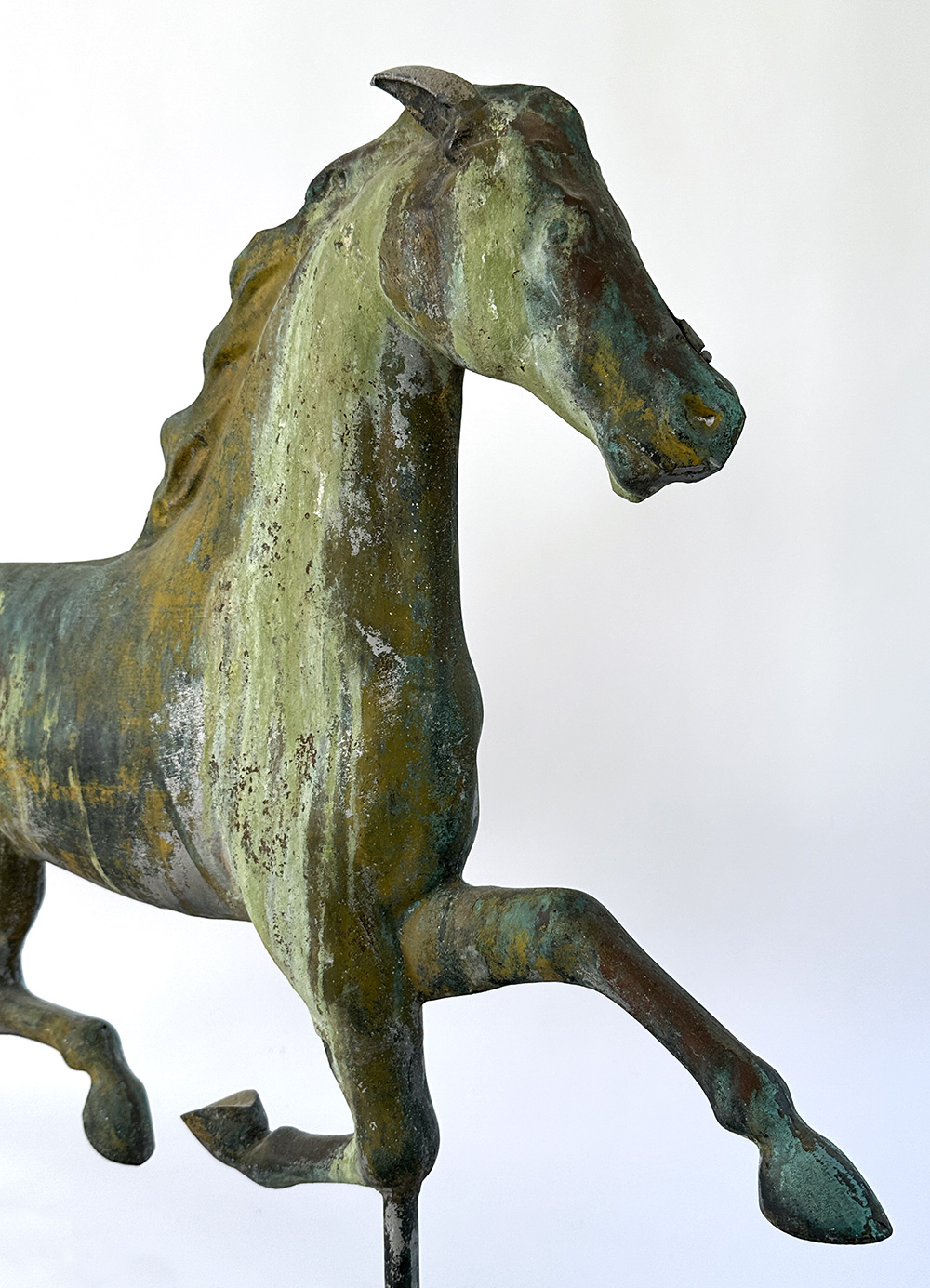 harris and company boston massachusetts copper and zinc running horse weathervane
