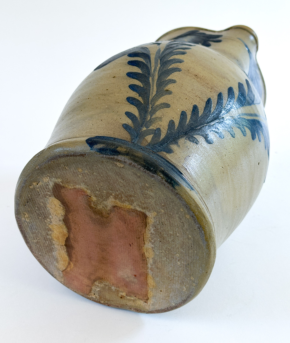 southeastern Pennsylvania cobalt decorated stoneware pitcher