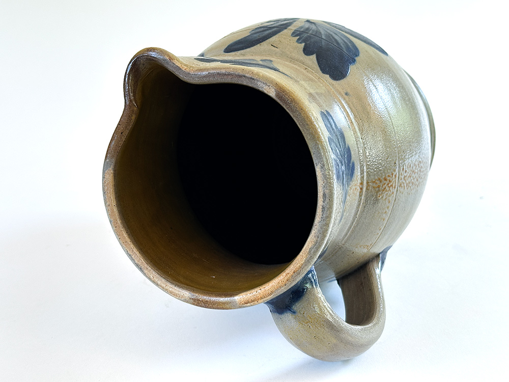 southeastern Pennsylvania cobalt decorated stoneware pitcher