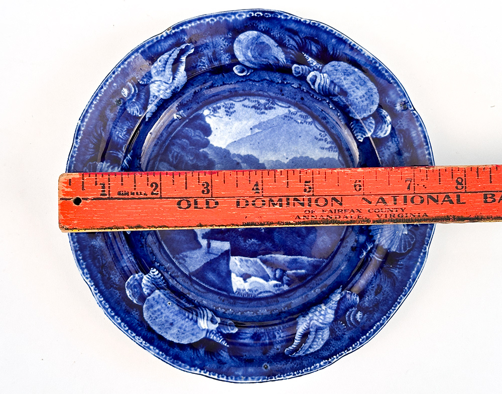 enoch wood and sons pass in the catskill mountains dark blue historical stafforshire plate