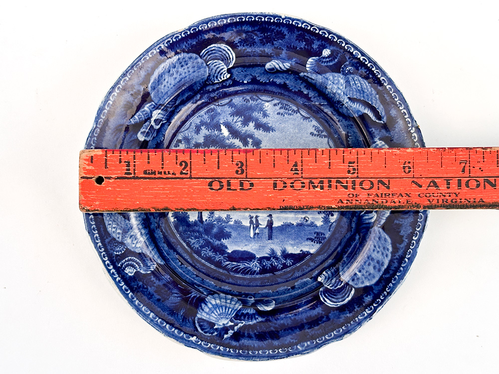 enoch wood and sons highlands at west point hudson river dark blue historical stafforshire plate