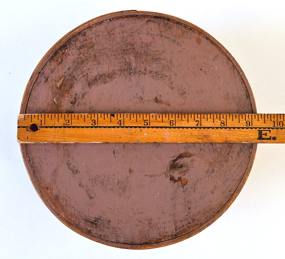 19th century pantry box in original plum paint