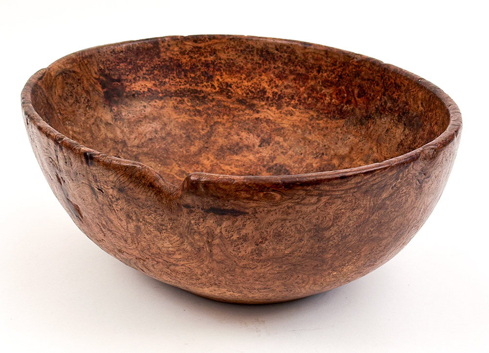 Native American First Nations 18th Century Antique Ash Burl Bowl