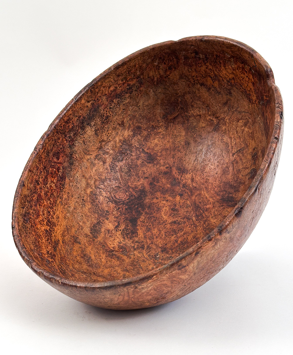 Native American First Nations 18th Century Antique Ash Burl Bowl