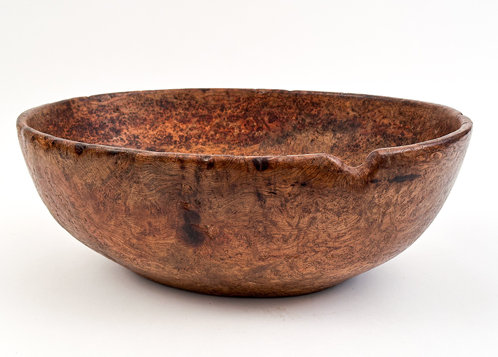 Native American First Nations 18th Century Antique Ash Burl Bowl