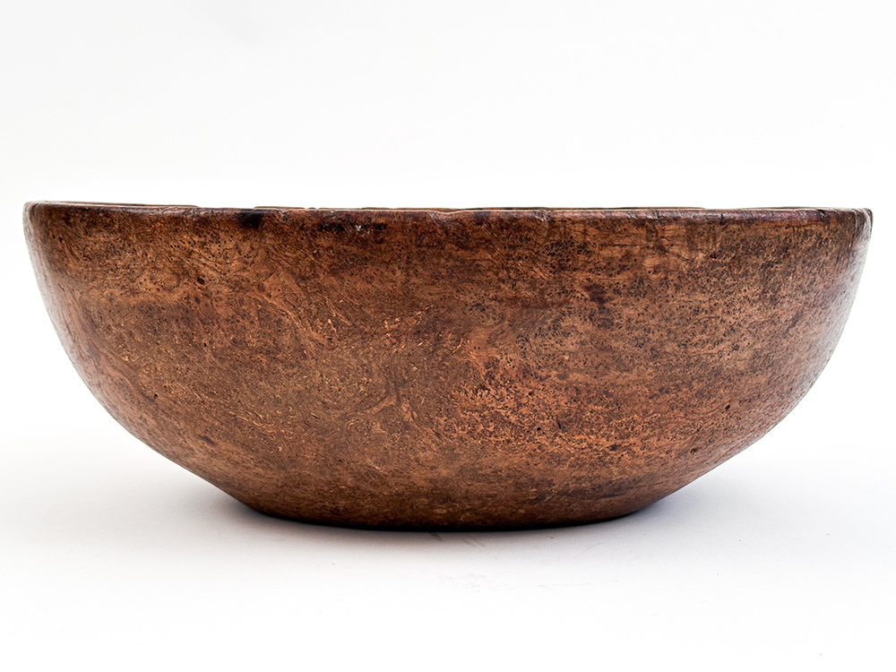 Native American First Nations 18th Century Antique Ash Burl Bowl