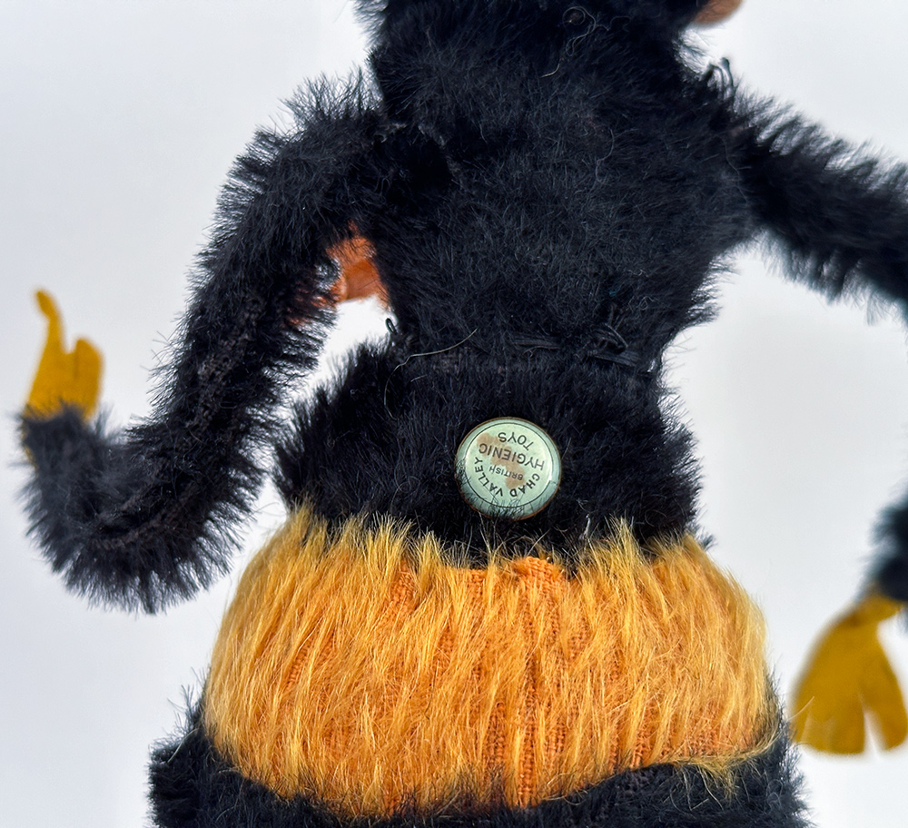 Chad Valley Mohair Bumble Bee with glass eyes