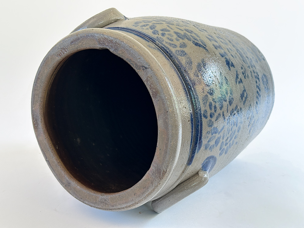 james hamilton cobalt decorated greensboro pennsylvania antique stoneware crock