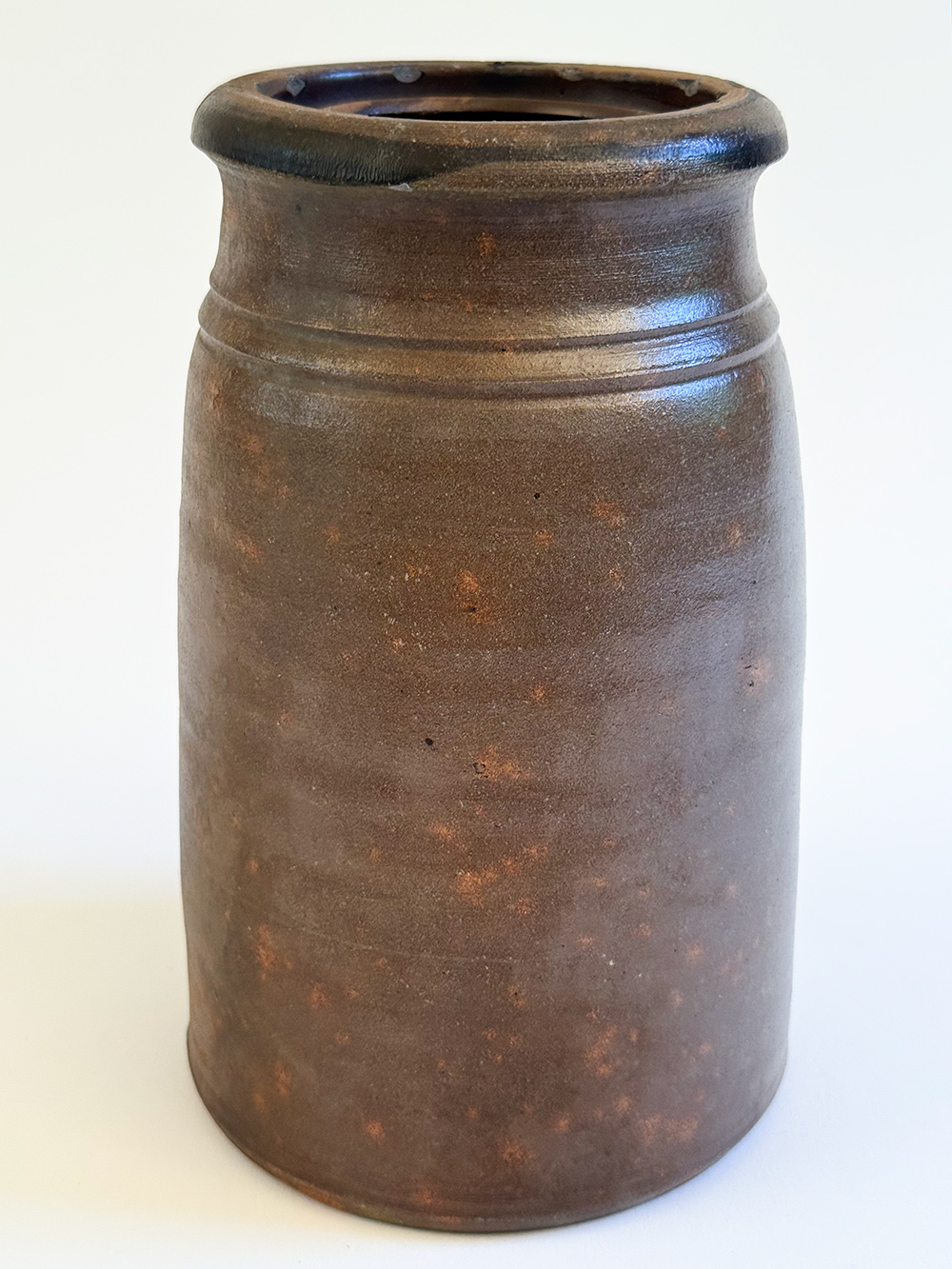 donaghho fredericktown pennsylvania cobalt decorated stoneware canning jar