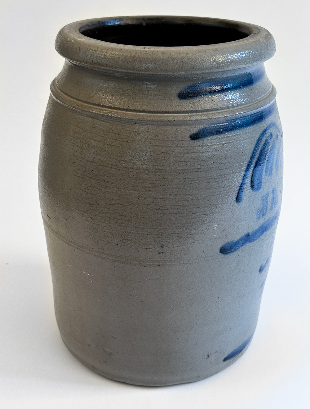james hamilton blue decorated greensboro pennsylvania antique stoneware crock