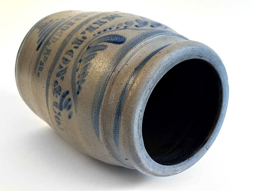 james hamilton blue decorated greensboro pennsylvania antique stoneware crock
