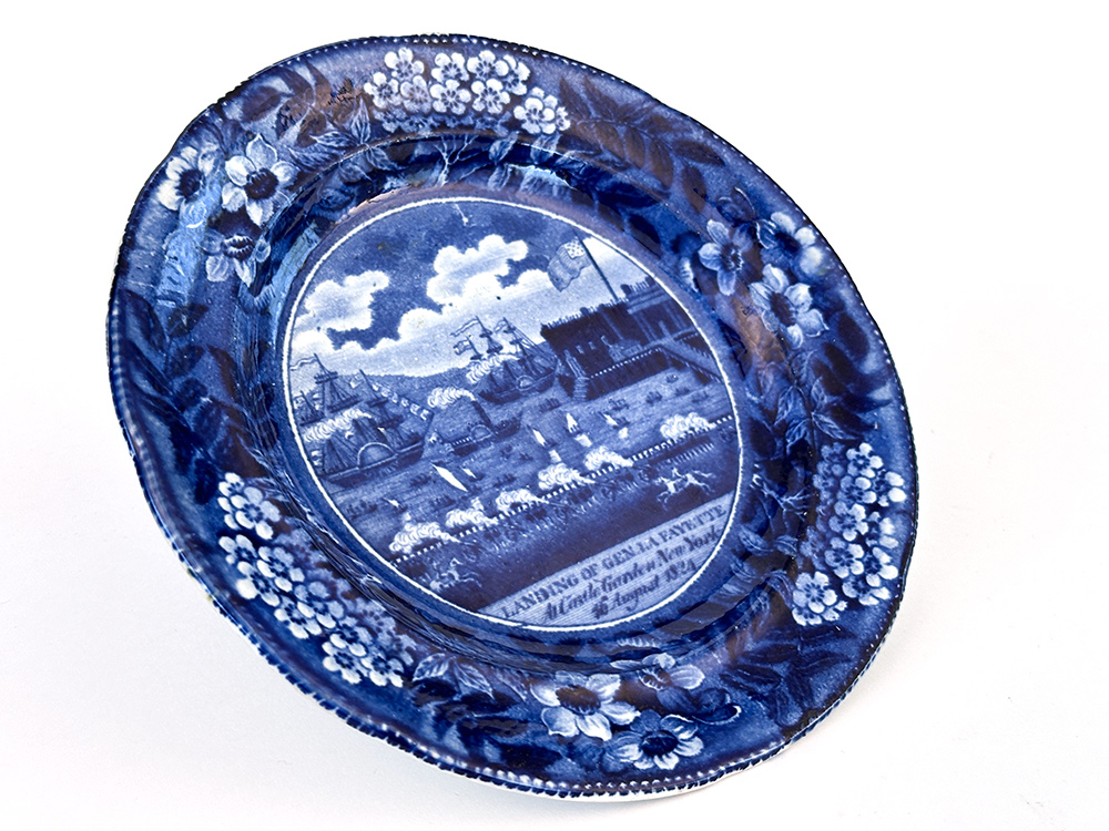 Landing of Lafayette Bread Plate