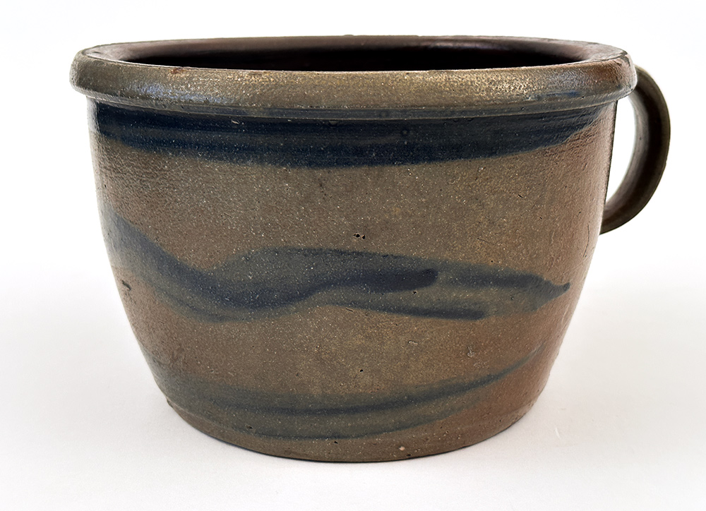 Southwestern Pennsylvania Salt Glazed Stoneware Chamber Pot