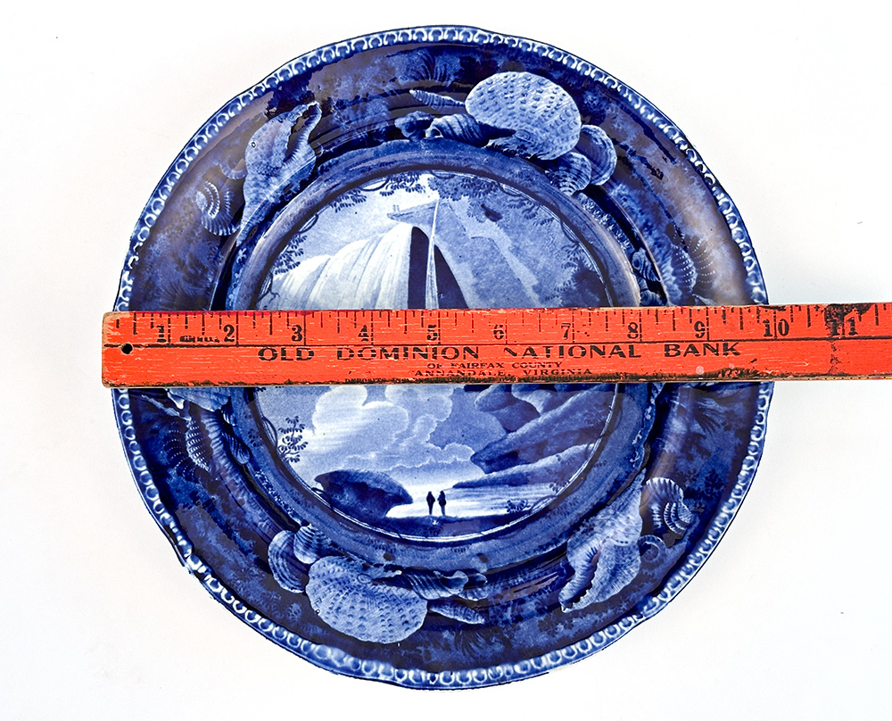 enoch wood and sons table rock niagara falls dark blue historical stafforshire plate