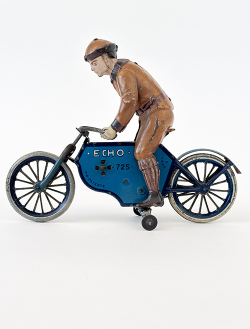 antique Lehmann tin windup Echo motorcycle made in germany