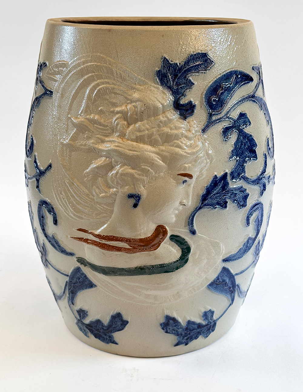 whites utica new york stoneware water cooler with rare four color glaze