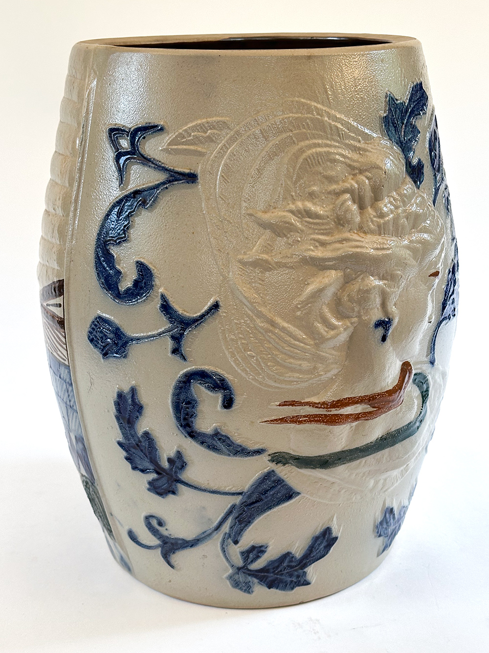 whites utica new york stoneware water cooler with rare four color glaze