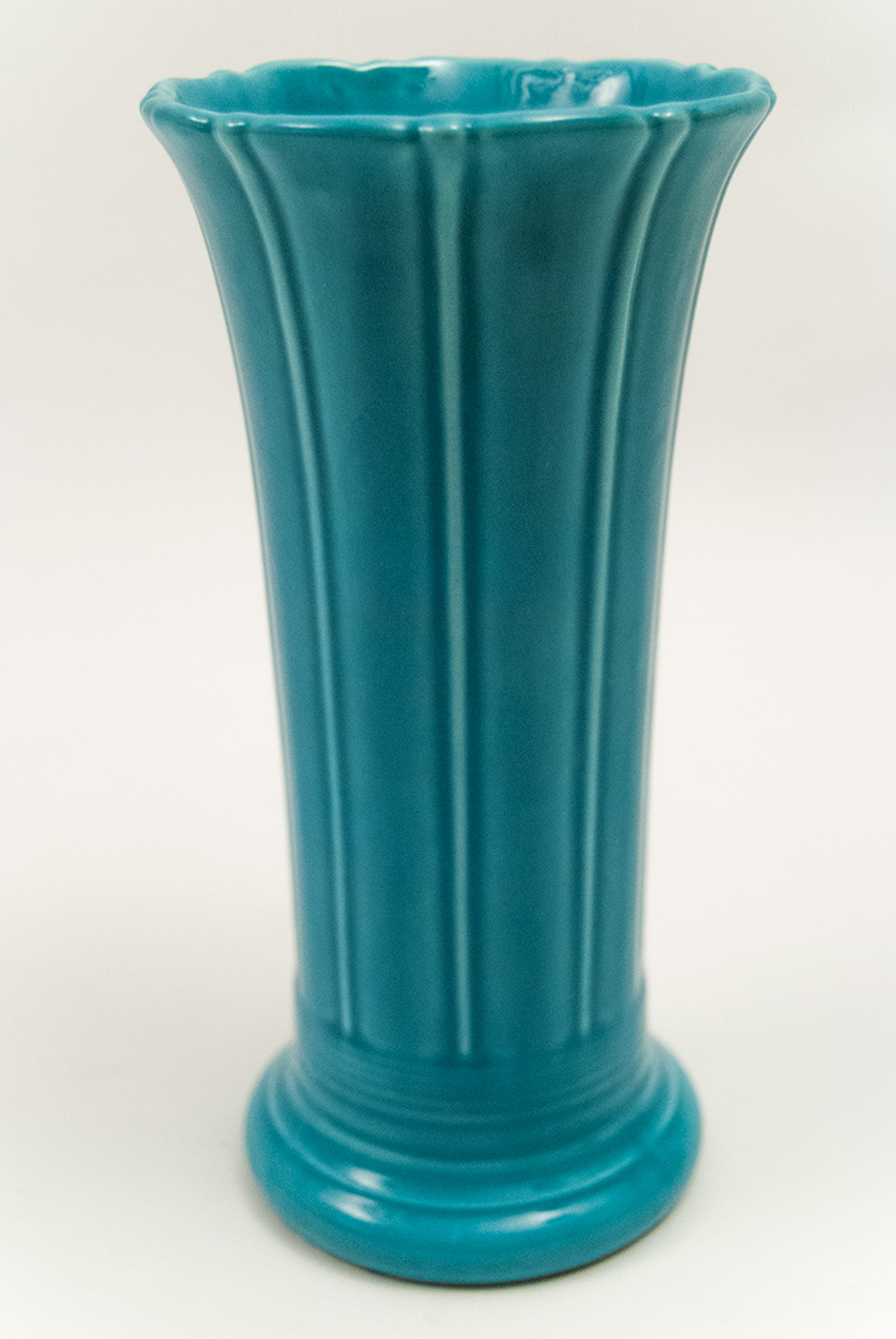 turquoise fiestaware vase 8 inch vintage fiesta tableware for sale