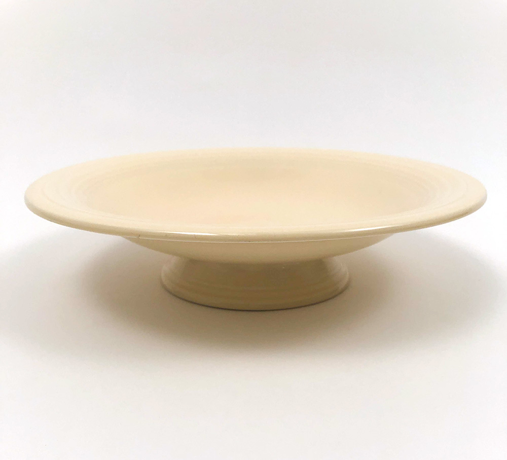rare experimental Vintage Fiestaware 10 inch ivory footed comport for sale