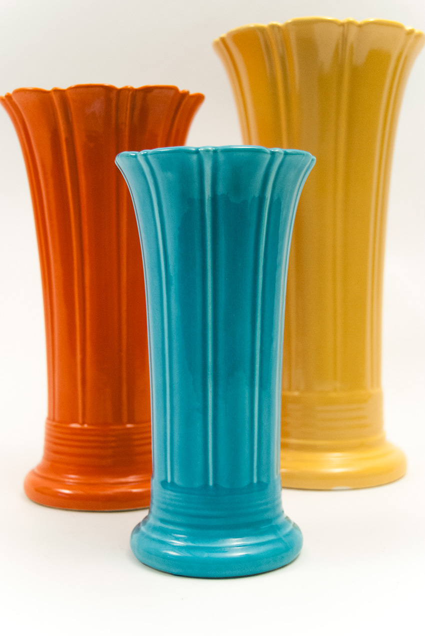 turquoise fiestaware vase 8 inch vintage fiesta tableware for sale