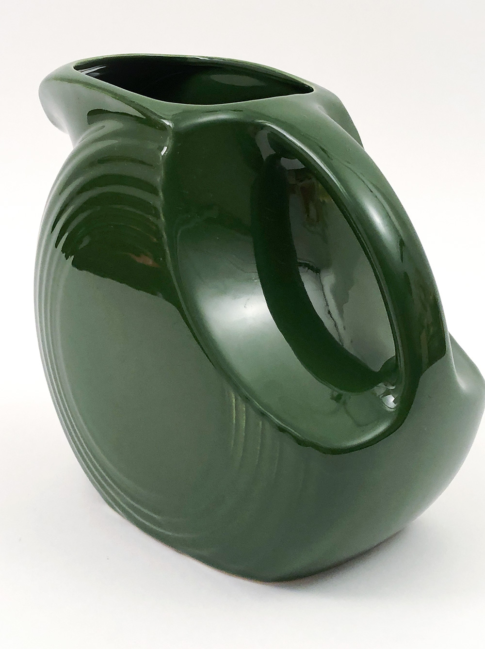 vintage fiestaware pitcher in 1950s green