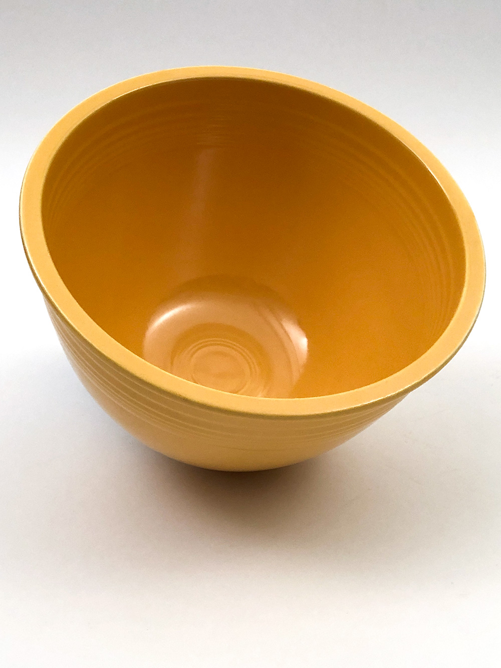 Number 6 Yellow vintage fiesta nesting bowl