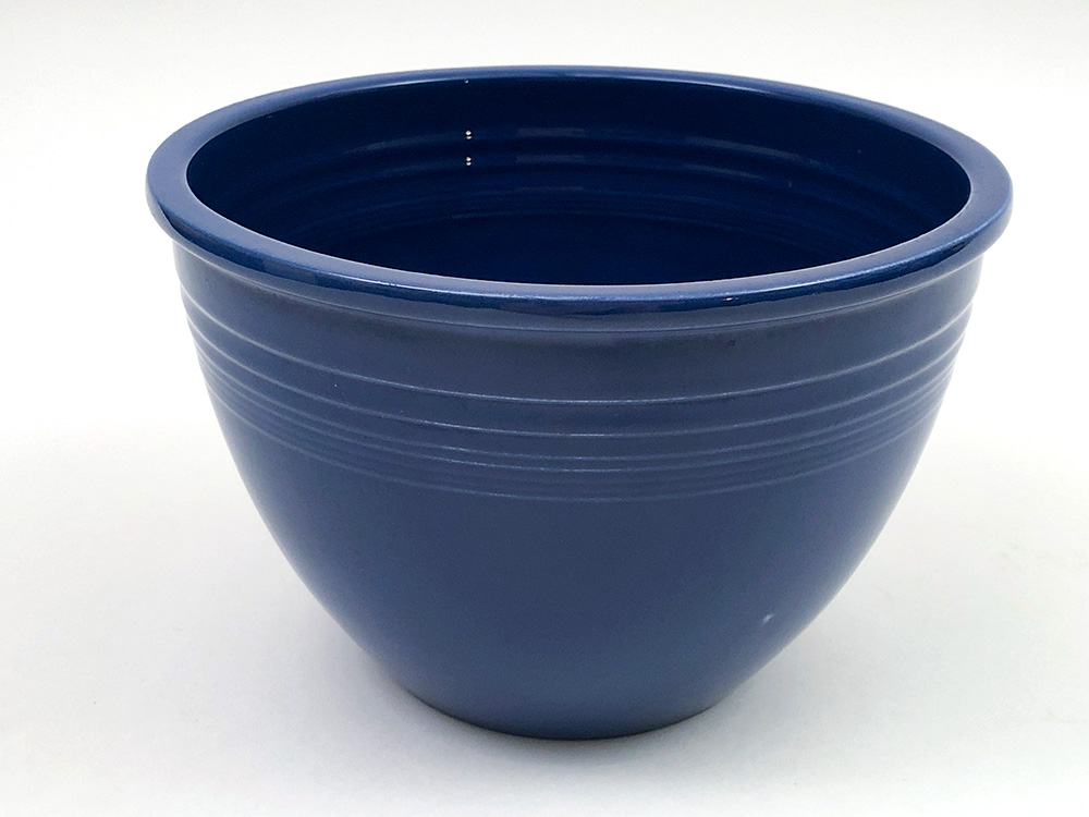 Number 4  cobalt blue vintage fiesta mixing bowl