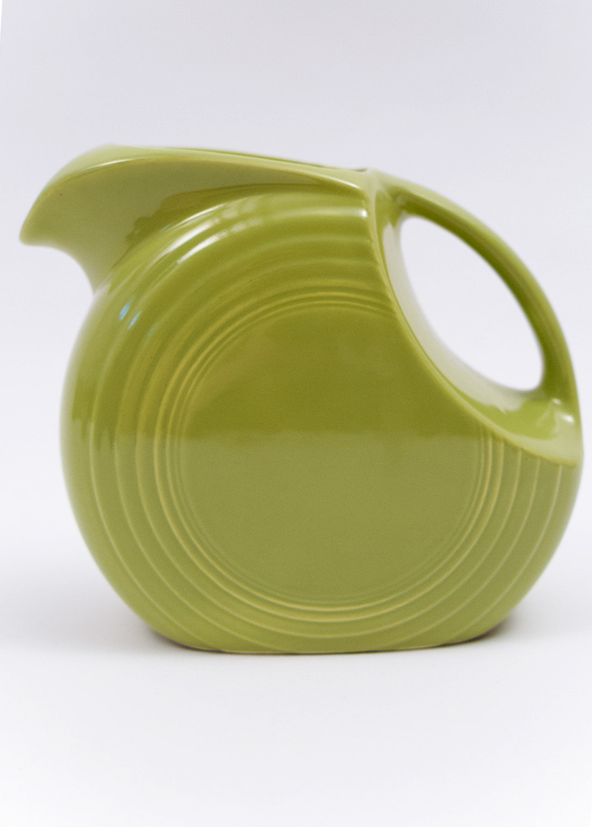 Original Chartreuse Vintage Fiesta Disk Water Pitcher