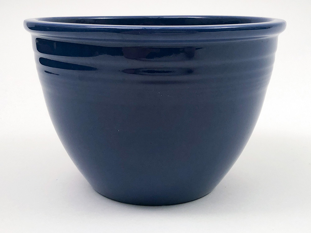 Number 3  cobalt blue vintage fiesta mixing bowl