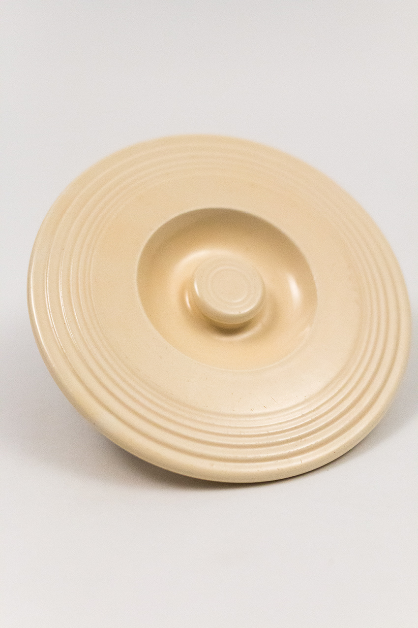 rare small vintage fiestaware old ivory nesting bowl lid for sale