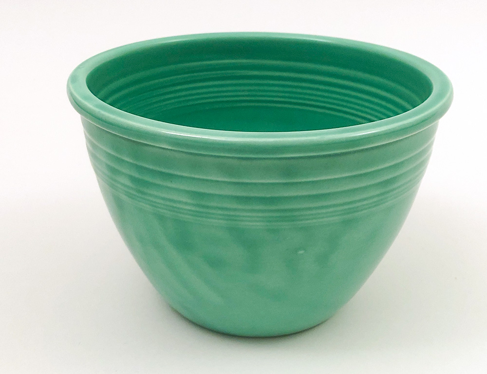 Number 2  green vintage fiesta mixing bowl