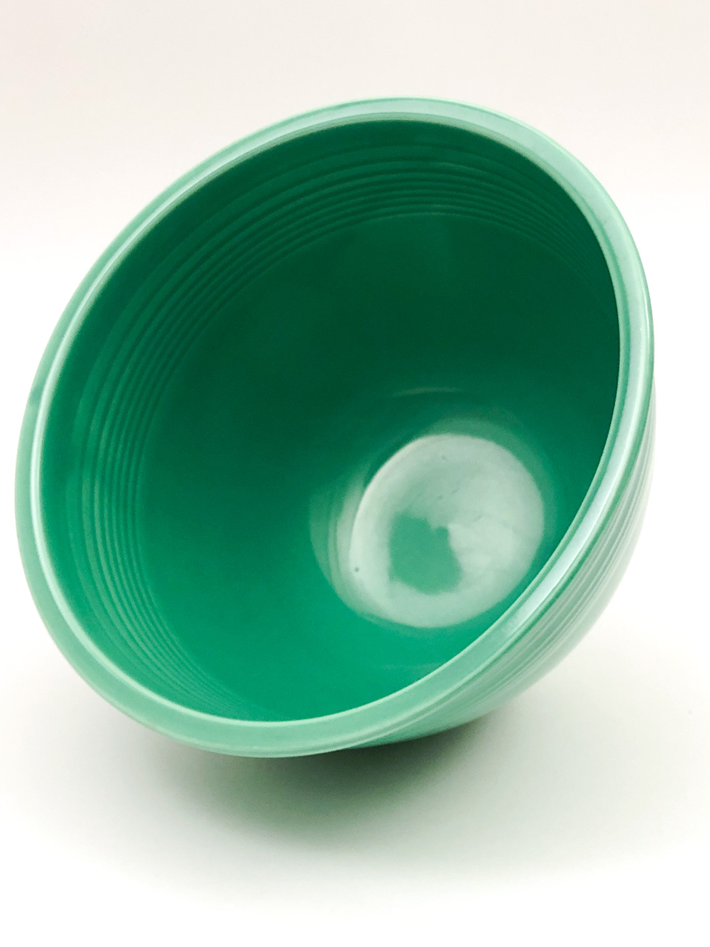 Number 6 original green vintage fiesta nesting bowl