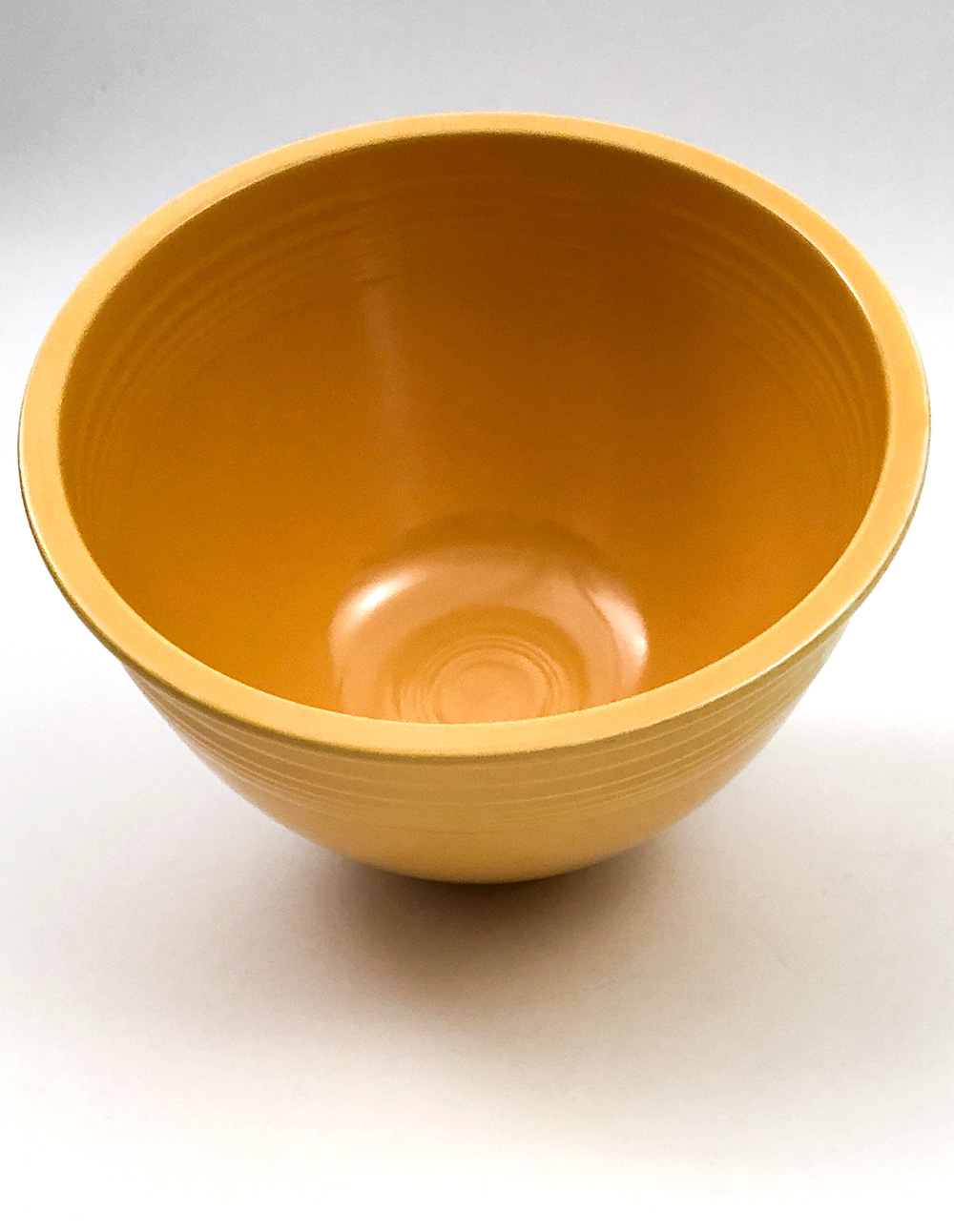 Number 6 Yellow vintage fiesta nesting bowl