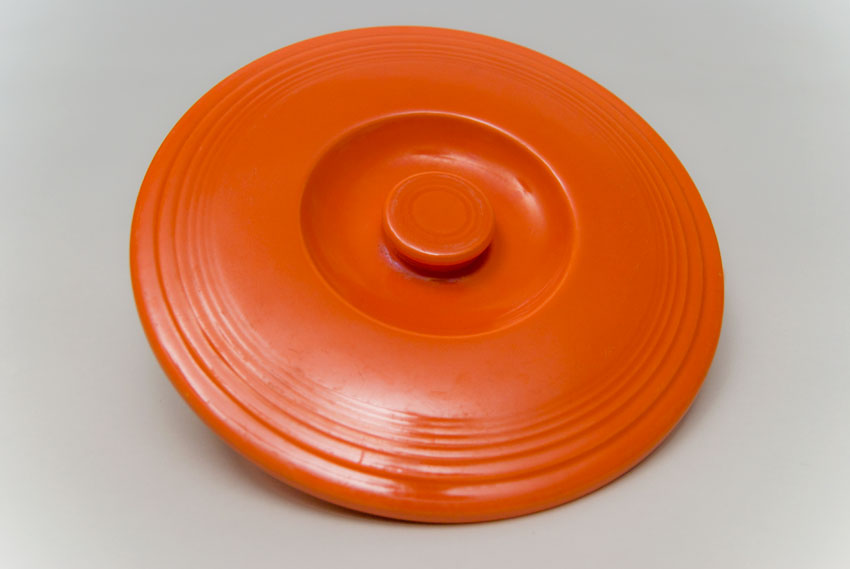 hlcc original radioactive red antique vintage fiestaware number 2 mixing bowl lid for sale