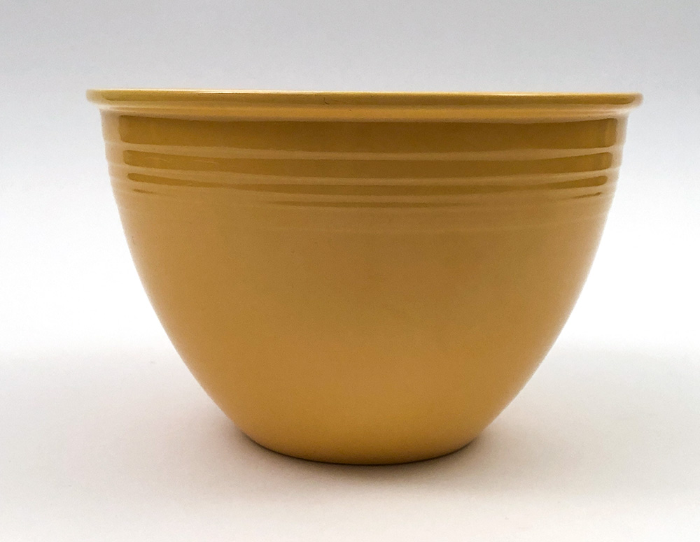 Number 6 Yellow vintage fiesta nesting bowl