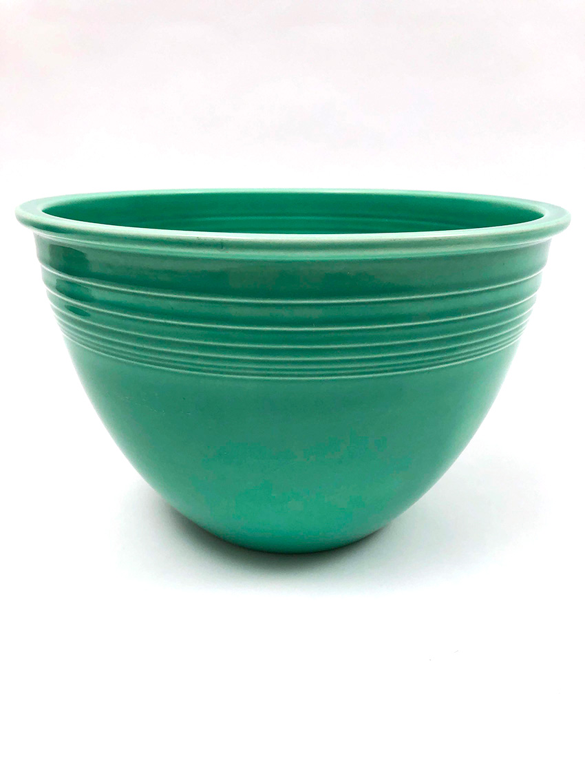 Number 6 original green vintage fiesta nesting bowl