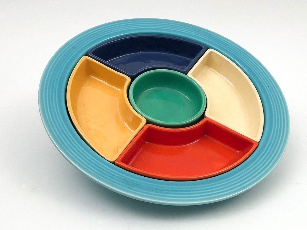 Fiestaware Cool Colored Relish Tray