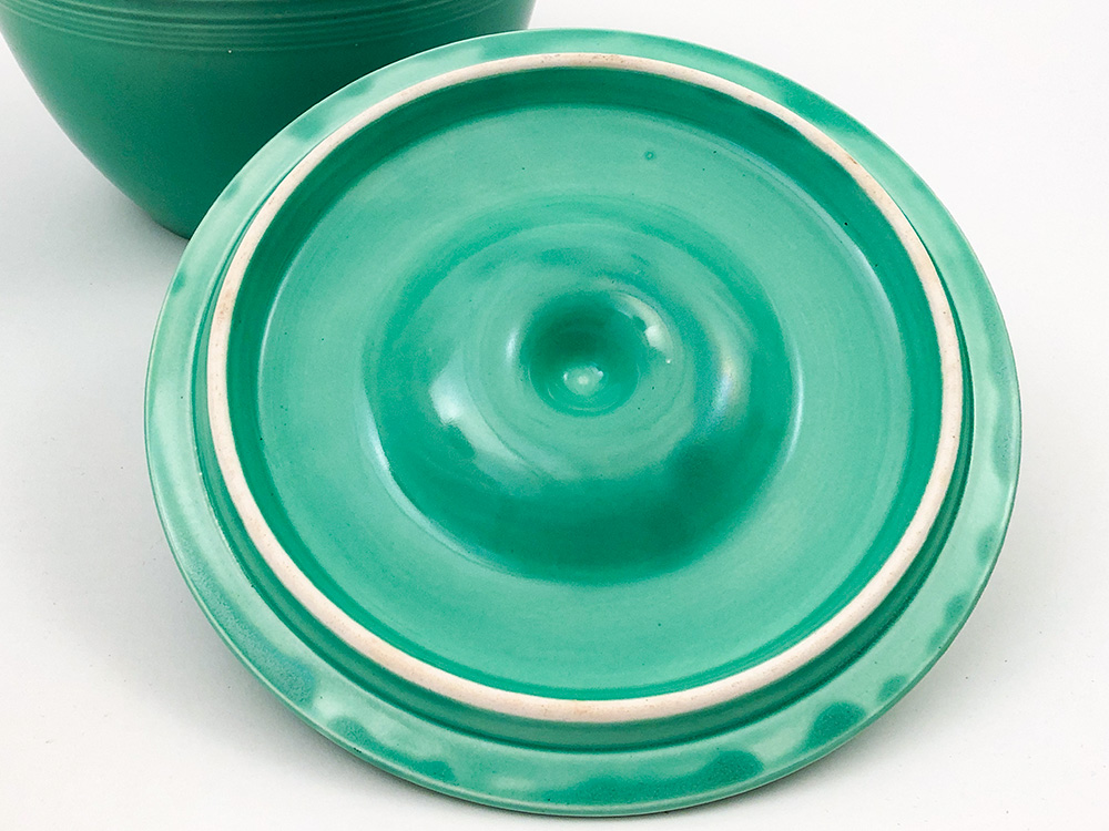 rare light green fiesta number 4 large nesting bowl lid for sale