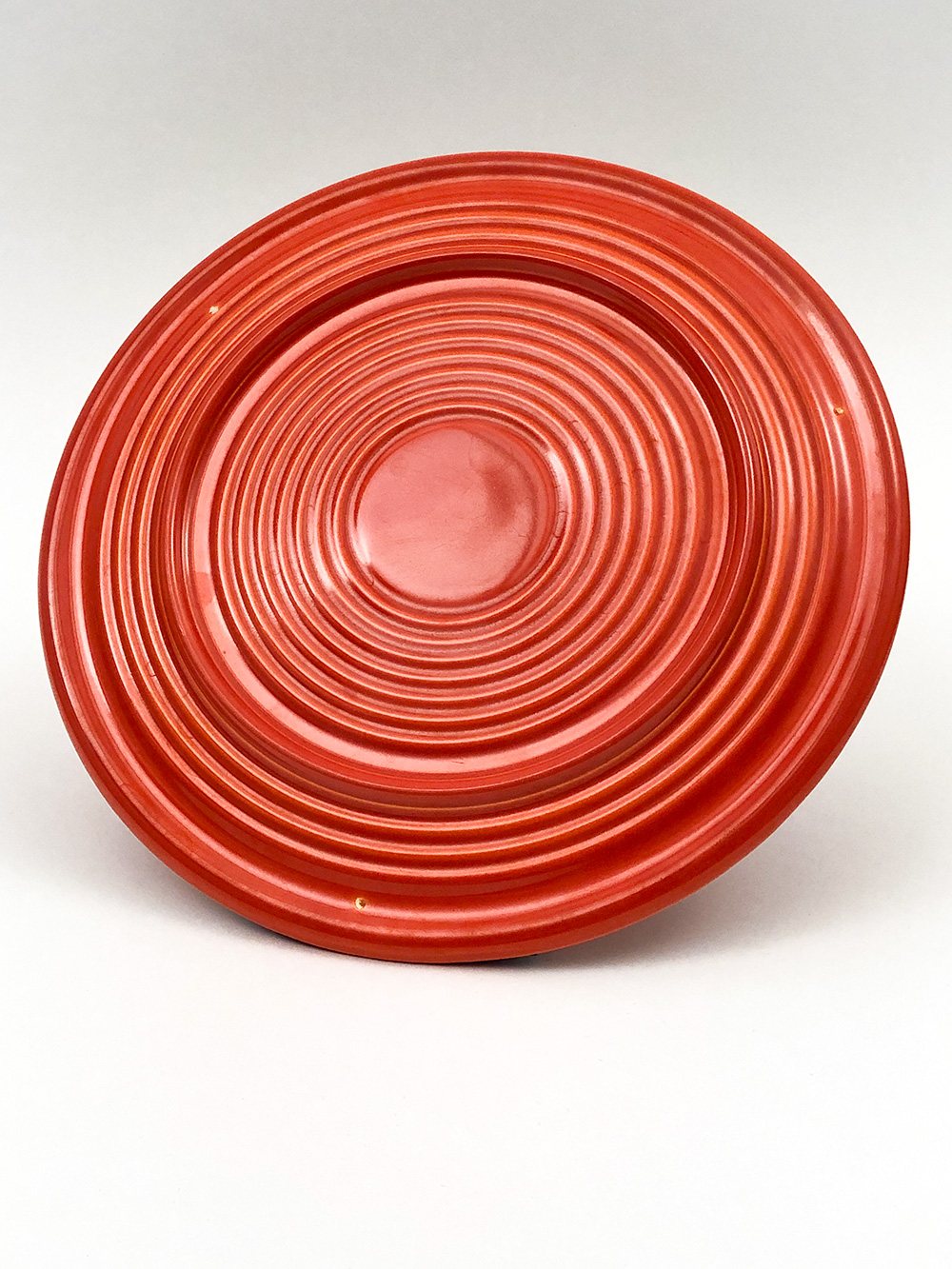 vintage fiestaware red cake plate