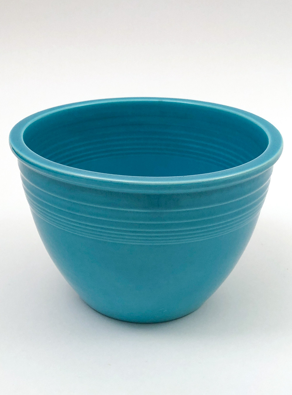 Number 3 turquoise vintage fiesta nesting bowl