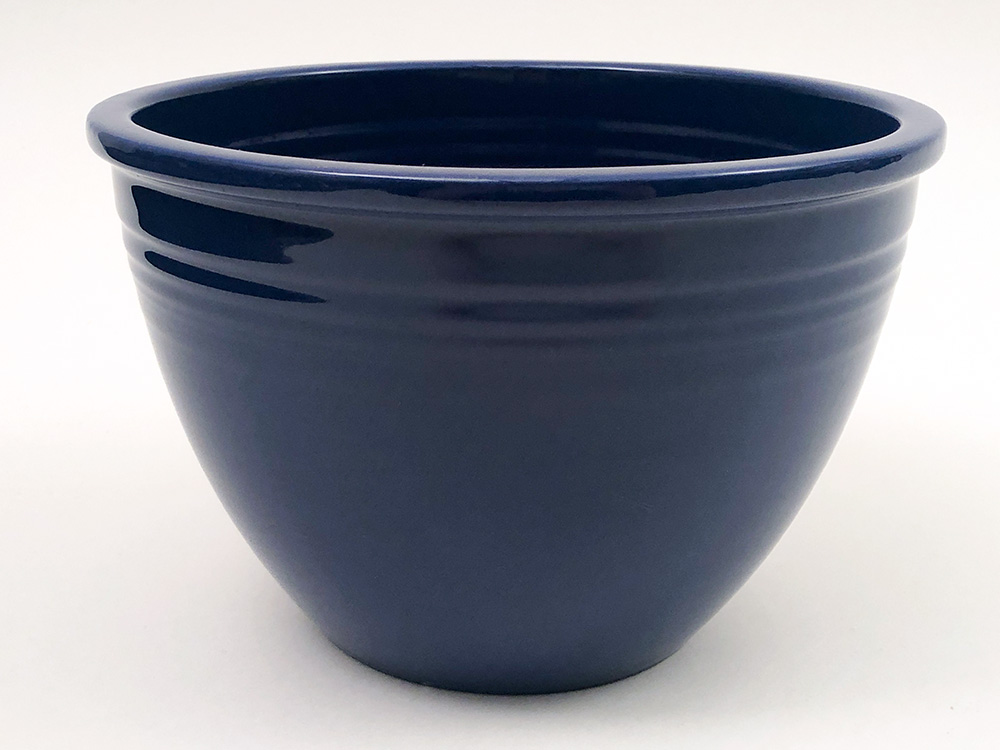 Number 4  cobalt blue vintage fiesta mixing bowl