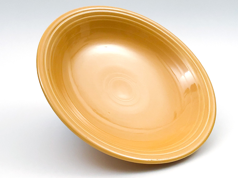 vintage fiestaware original yellow footed comport