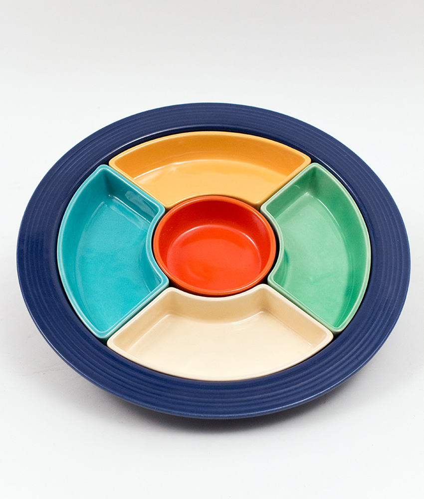 https://zandkantiques.com/fiestaware/vintage-fiestaware-all-colors-relish-tray-for-sale-cobalt-base-red-center.jpg