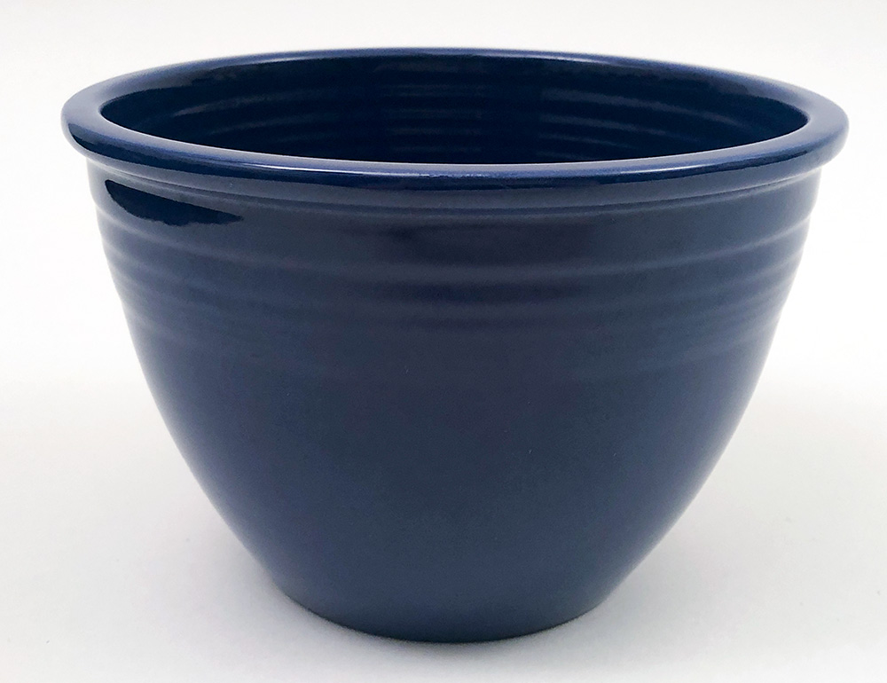 Number 3  cobalt blue vintage fiesta mixing bowl