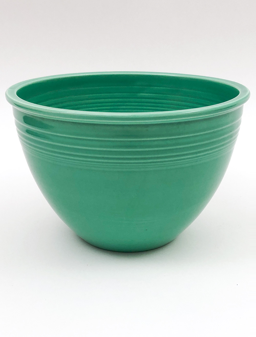 Number 6 original green vintage fiesta nesting bowl